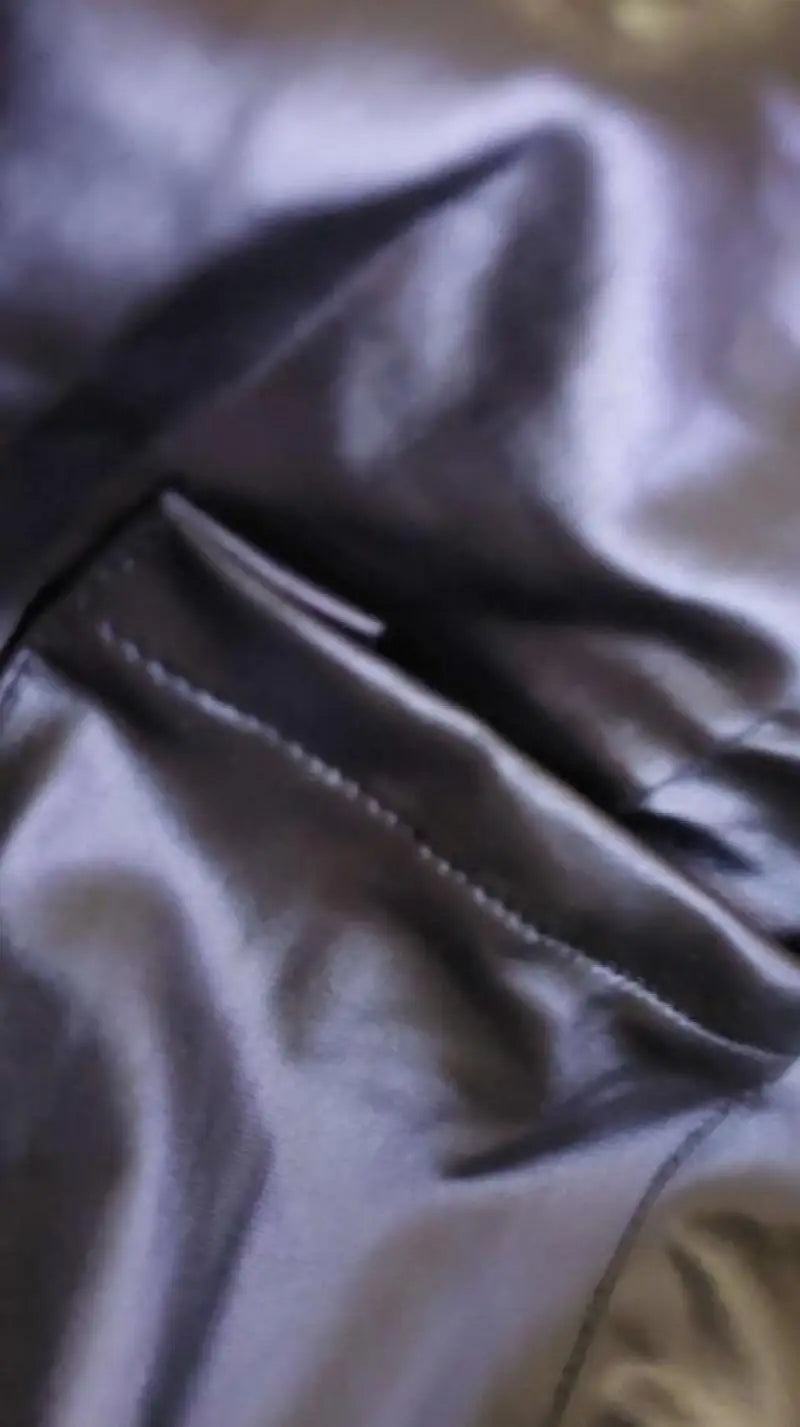 Elegant Women's Shoulder Strap Jumpsuit Square Neck Sleeveless Pu Leather Buckle Zipper Suspender Sexy Tight Fitting Jumpsuit Badiee Stylez