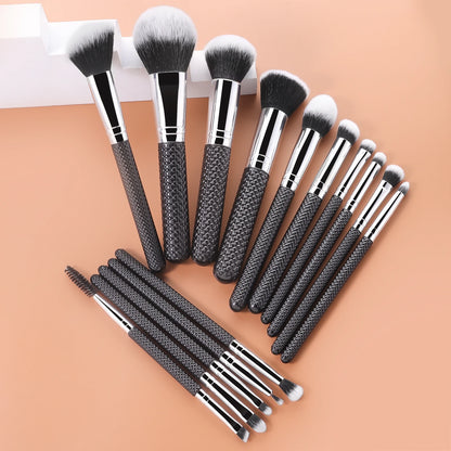 15 piece set of thread brush handle design makeup brush powder blusher contour brush eye shadow brush set professional makeup to