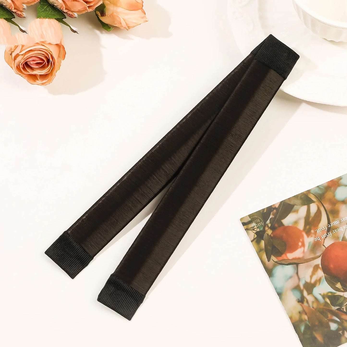 Lady Girl Hair Accessories Sweet French Dish Made Hair Band Ball Twist Magic DIY Tool Bun Maker Synthetic Donuts Bud Head Band Badiee Stylez