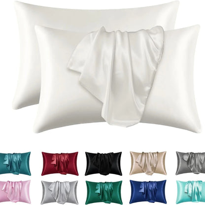 Pillowcase Silk Pillow Cover Silky Satin Hair Beauty Pillow case Comfortable Pillow Case Home Decor wholesale Badiee Stylez