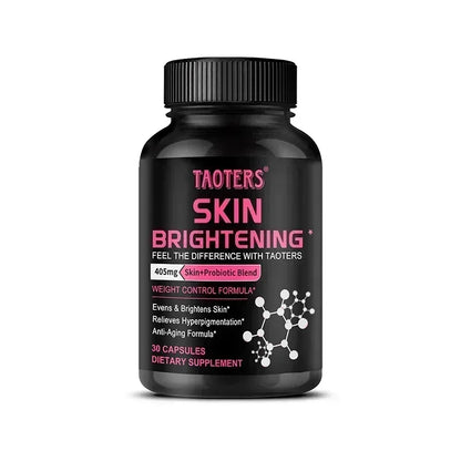 Glutathione Capsules - Contains Probiotics and Vitamin A for Skin Care, Anti-Aging, Antioxidant, Immune System Enhancement 30 count-1 bottle