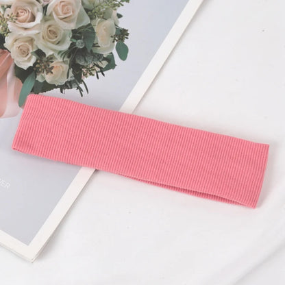 New Unisex Headband Sports Elastic Running Hair Bands Yoga Hairband Women Men Fashion Makeup Hair Hoop Headwrap Hair Accessories CORAL RED