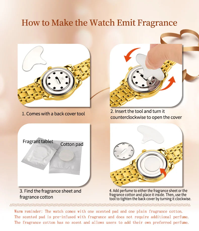 OLEVS 5513X Women Watch Original Fragrant Quartz Wristwatch Automatic Date Watches For Women Waterproof Luminous Gifts For Women