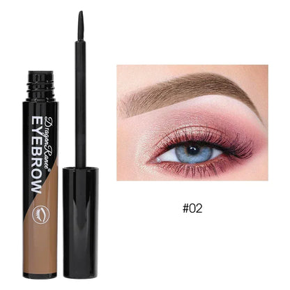 Waterproof Peel Off Eyebrow Gel Semi-Permanent Eye Brow Enhancer Tattoo Tint Long-lasting Black Brown Dye Eyebrow Cream Cosmetic B02 Light Brown