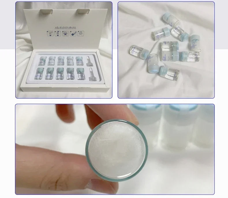 Korea Facial Hydrolyzed Silk Protein Collagen Thread Ball Serum Moisturiz Hydration Lifting Firm Fine lines Essence SkinCare