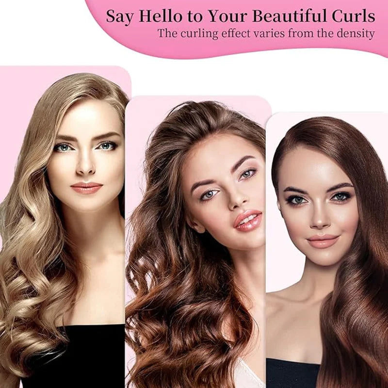 6-piece sleep styling set, no heat curling tool, women's overnight curling set. Badiee Stylez