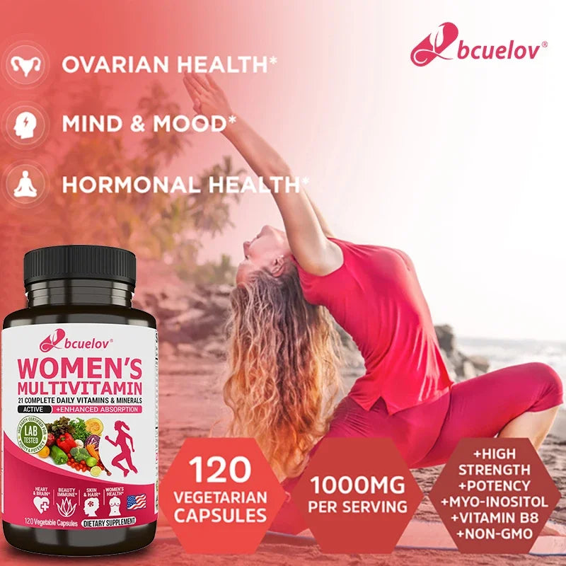 Multivitamin, supplement vitamins A, C, D, E, support bone immunity, brain, heart, digestive system and immune system health