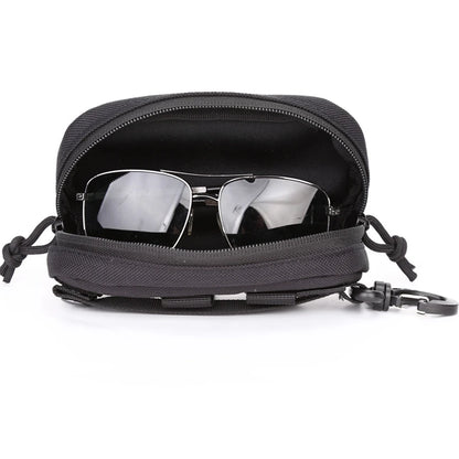 Outdoor Hunting Sunglasses Case Molle Durable Goggles Tactical Bag Sunglasses Storage Case Nylon Hard Glasses