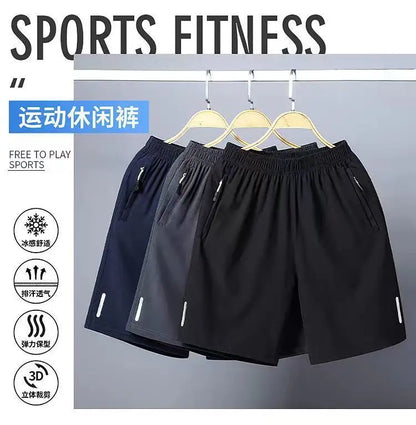 Ice Silk Beach Shorts Men Gym Casual Shorts Quick Dry Sweatpants Running Sports Short Pants Breathable Fitness Jogging Shorts Badiee Stylez