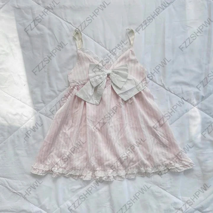 Y2K Dress Frock Hip Hop Grunge Goth Streetwear High street Pleated skirt Kawaii Unique Summer Cool Chic Dark style Jersey dress Fen 2