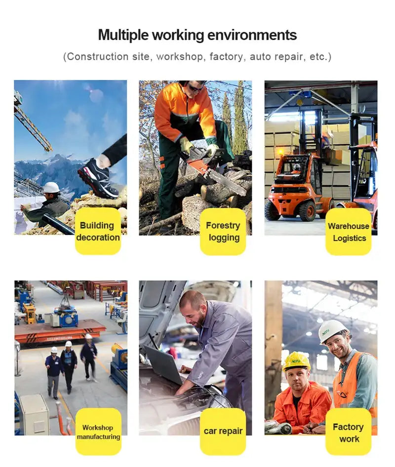 Breathable Safety Shoes Men Work Sneakers Indestructible Safety Boots Women Anti-smash Shoe Steel Toe Shoes Outdoor Sport Style