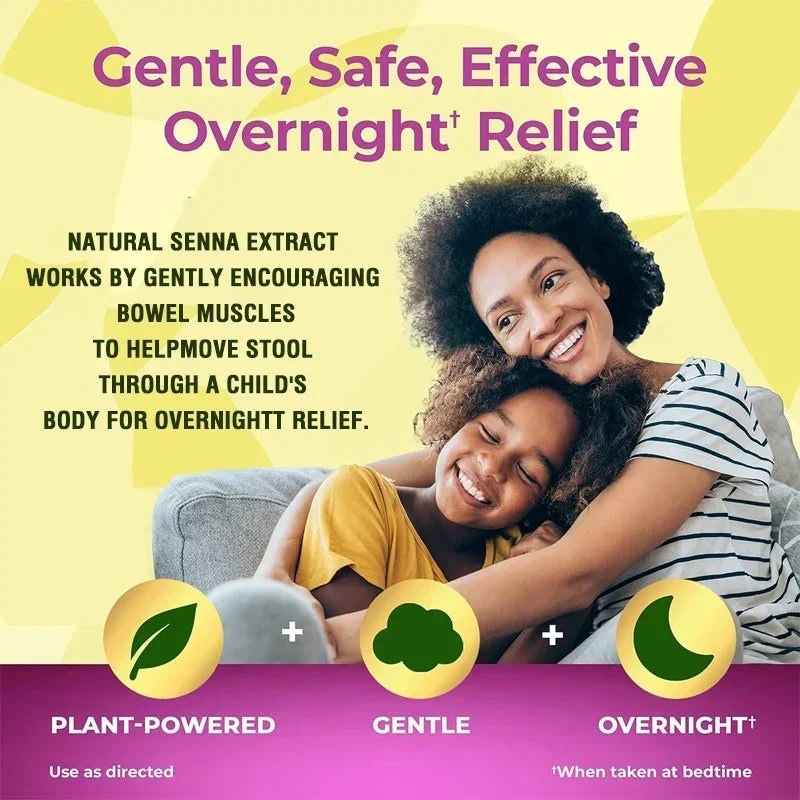 Laxative Gummies - Supports Intestinal Health, Relieves Constipation, Bowel Cleansing and Detoxification, Nutrient Digestion