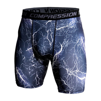 Compression Shorts Men 3D Print Camouflage Bodybuilding Tights Short Men Gyms Shorts Male Muscle Sport Elastic Running Shorts Dian