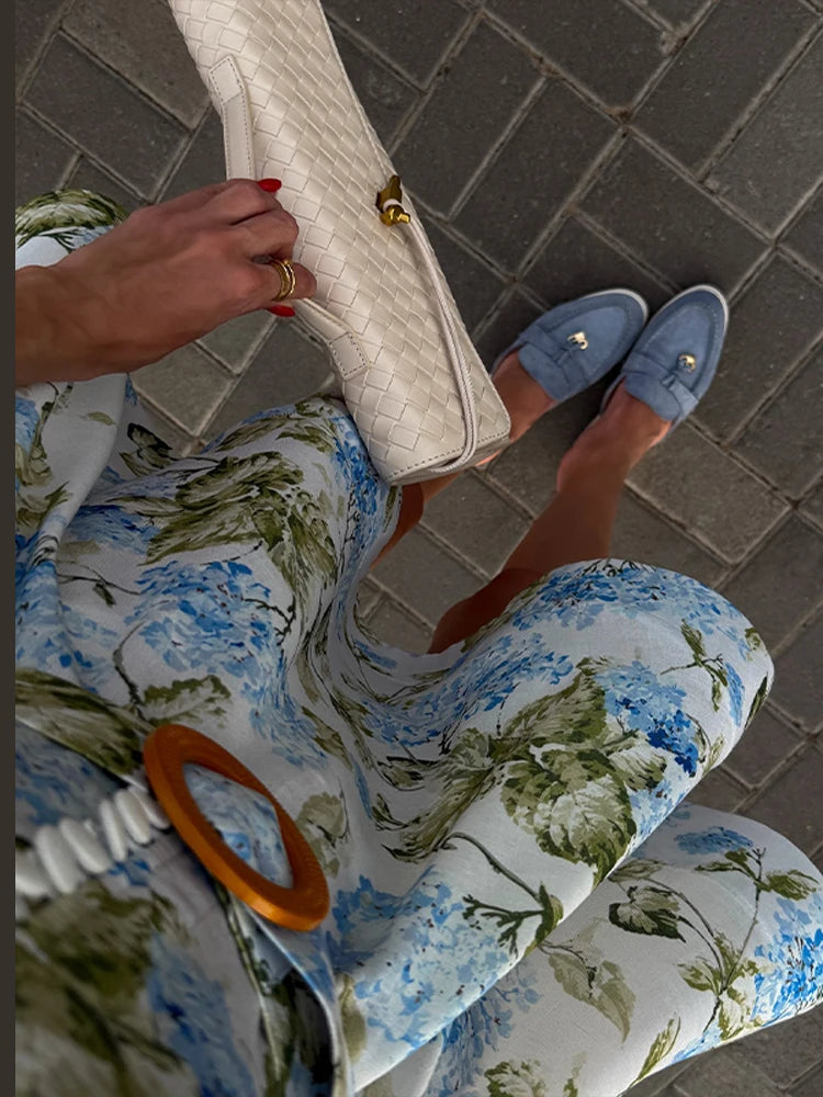 Women Floral A-line Mini Dress Short Sleeve Button-front Stand Collar Belted 2025 Summer Elegant Vestido Ladies Chic Party Dress