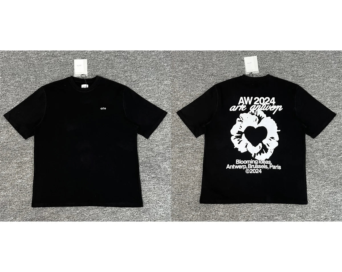 ARTE T-shirts Men Women Couples Streetwear High Quality Print Round Neck Short Sleeve Arte Top Tee One Day Shipped Out 3