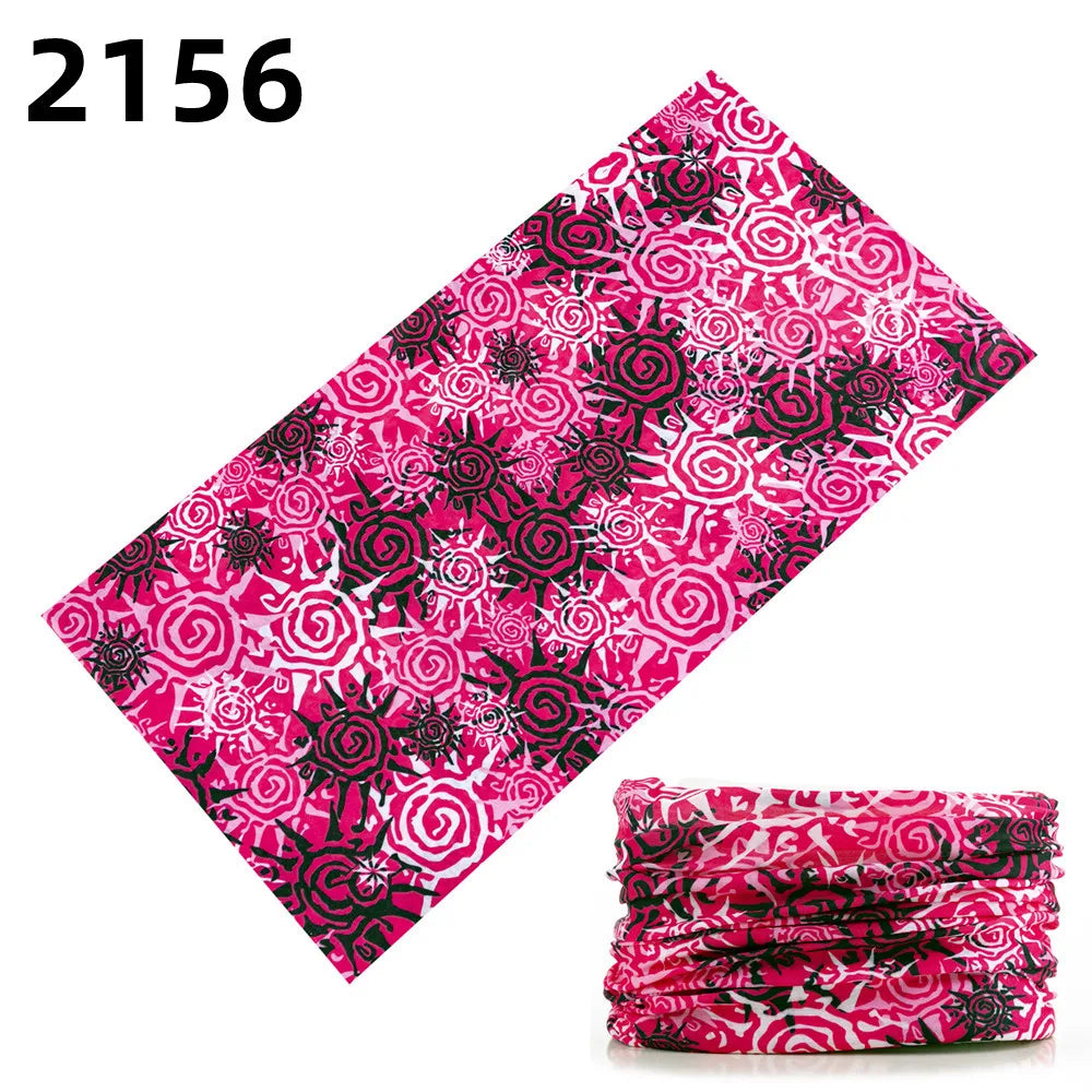 2101Unisex Climbing Hiking Scarf Sport Headwear Bandanas Motorcycle Turban Hand Band Magic Scarves Outdoor Cycling Headband Mask 2156