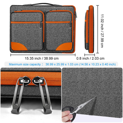 Slim Laptop Case 15-16 Inch Spill-Resistant Handbag Briefcase for Most Popular 15.6 Inch Notebooks - Sleeve Protection