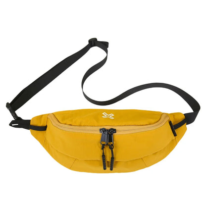 Casual Waterproof Chest Bags Large Capacity Crossbody Bags Korean Fashion Waist Bag Fanny Pack for Women Men's Travel Bag Banana Yellow