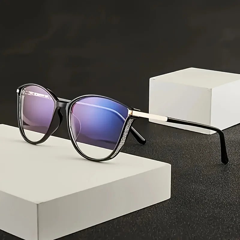 Reading Glasses Women Men Square Prescription Lenses Multifocal Eyeglasses Anti-blue Light Computer Eyewear Frames Badiee Stylez