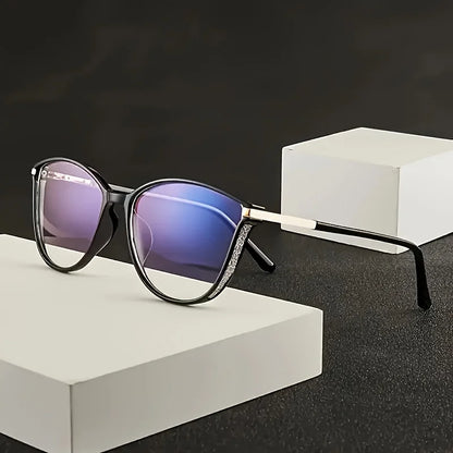 Reading Glasses Women Men Square Prescription Lenses Multifocal Eyeglasses Anti-blue Light Computer Eyewear Frames Badiee Stylez