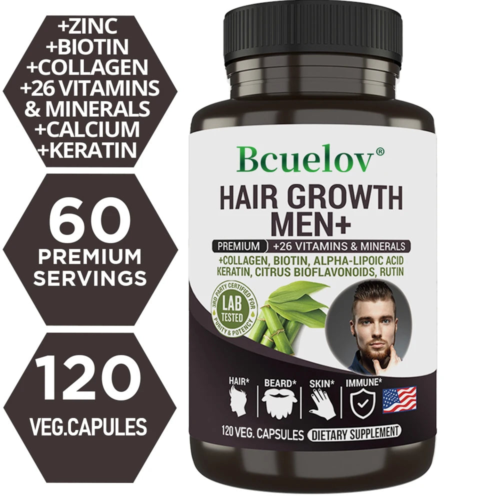 Men's Multivitamin Supplement - Supports Men's Multivitamin with Vitamins A, C, D, E & B12, Zinc, Calcium, Magnesium and More