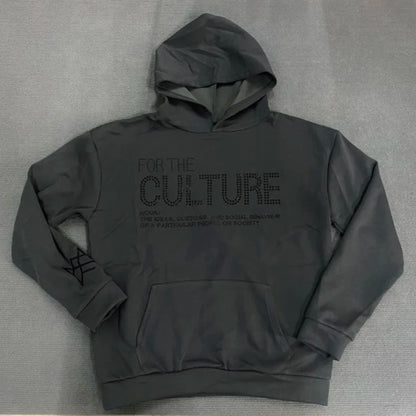 Y2K Retro Style Hoodie 2025 Fashion Street Casual Pullover Jacket with Letter Hot Stamping Design