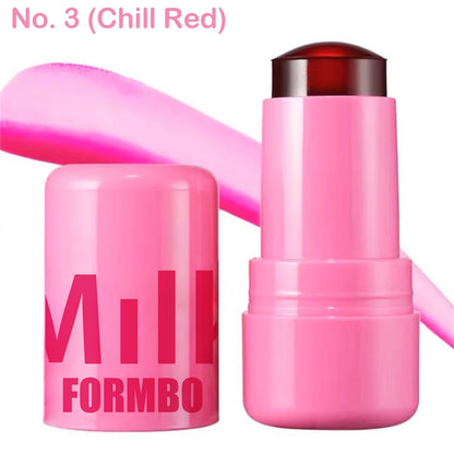 Face Makeup MILK Cooling Water Jelly Tint Lip & Cheek Blush Stain Hydrating Bouncy Jelly Texture Long Lasting Blush 5g 03CHILL RED