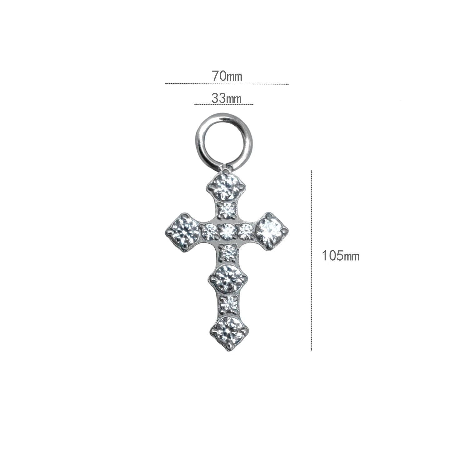 Hot Sale G23 Titanium Hinged Segment Ring Colored Zircon/Tourmaline/Corundum Drop Attachment Charms Piercing Body Jewelry