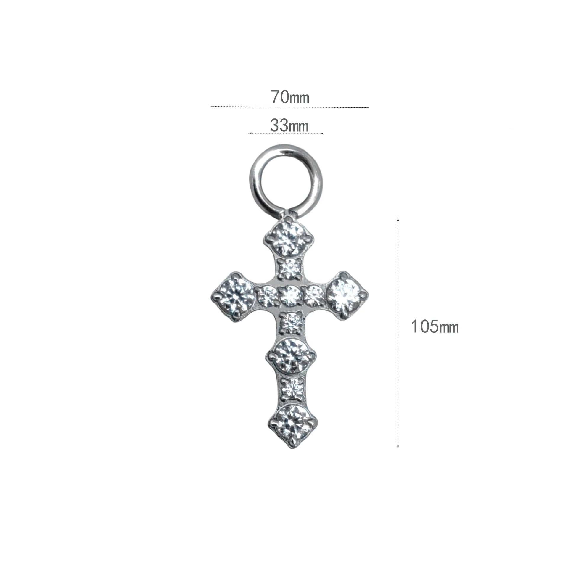 Hot Sale G23 Titanium Hinged Segment Ring Colored Zircon/Tourmaline/Corundum Drop Attachment Charms Piercing Body Jewelry