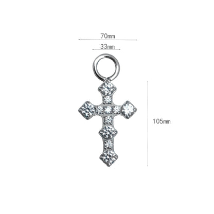 Hot Sale G23 Titanium Hinged Segment Ring Colored Zircon/Tourmaline/Corundum Drop Attachment Charms Piercing Body Jewelry