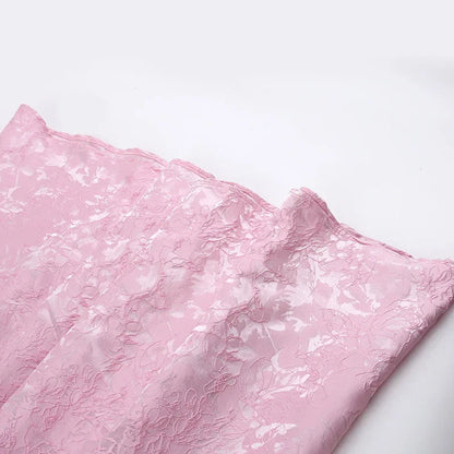 Strapless Backless Bodycon Sexy Dress Women  Elegant Evening Party Dress Jacquard Satin Long Summer Dress Vestidos Badiee Stylez