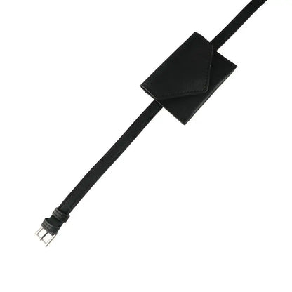 Fashion Korean Style Women Waist Bag Solid Color PU Belt Envelope Waist Bag Clutch Bag Card Pocket Small Card Bag Outdoor