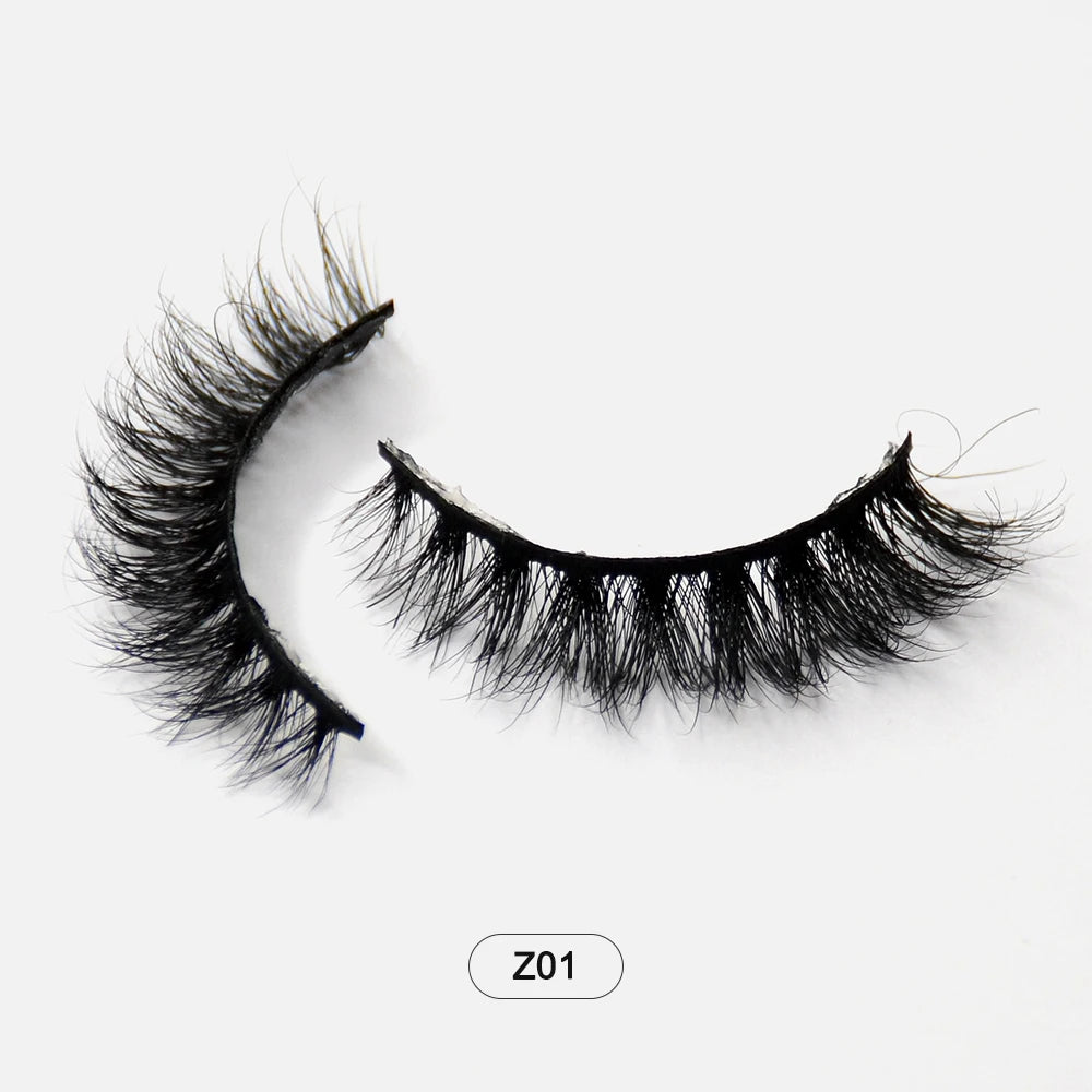Dropshiping Makeup Mink Lashes Fluffy Soft Full Fake Eyelashes Natural False Eyelashes Wispy Lash Extension Z01 CHINA
