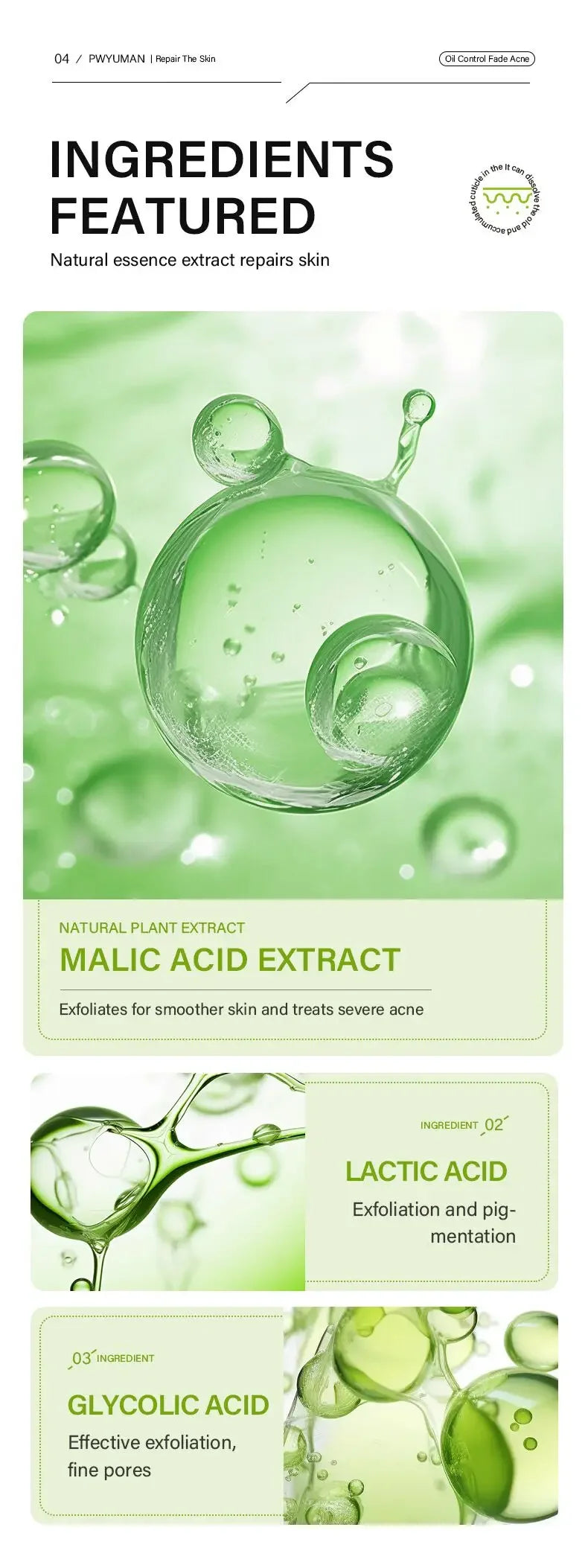 Acidity Pore Shrink Face Serum Remove Blackheads Acne Oil Control Repair Essence Moisturizing Nourish Pores Firming Facial Care