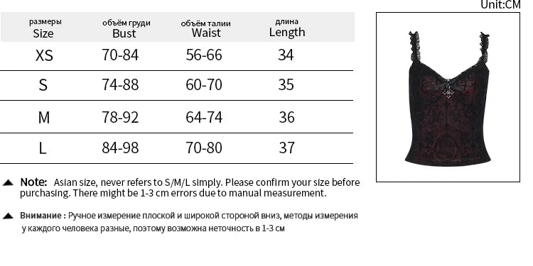 Goth Sexy Lace Corset Crop Tops Camis Y2K Harajuku Aesthetic Black Red Cross Basic Tank Top Summer Women Grunge Emo Streetwear