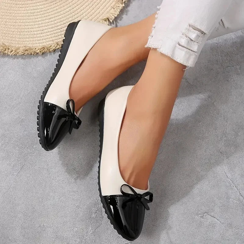 Women Flats Comfort Ballerina Flat Shoes Women Non-slip Ladies Loafers Elegant Bowknot Flat Women Single Shoes Zapatos De Mujer Badiee Stylez