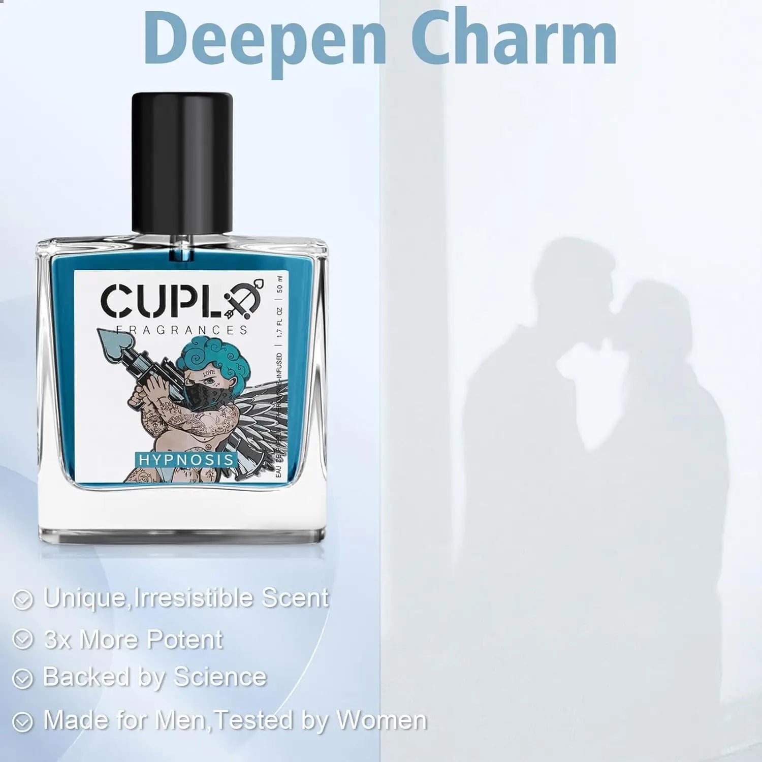50ml Cupid Pheromone Cologne for Men Hypnosis 2.0 Cologne for Men Pheromone-Infused Hypnosis Cologne Long Lasting Scent - Badiee Stylez