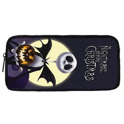 The Nightmare Before Christmas Child School Backpack with Lunch Bags ,Pencil Bags ,School Bags for Boys Girls Best Gift XHOO1-BD-079-A5