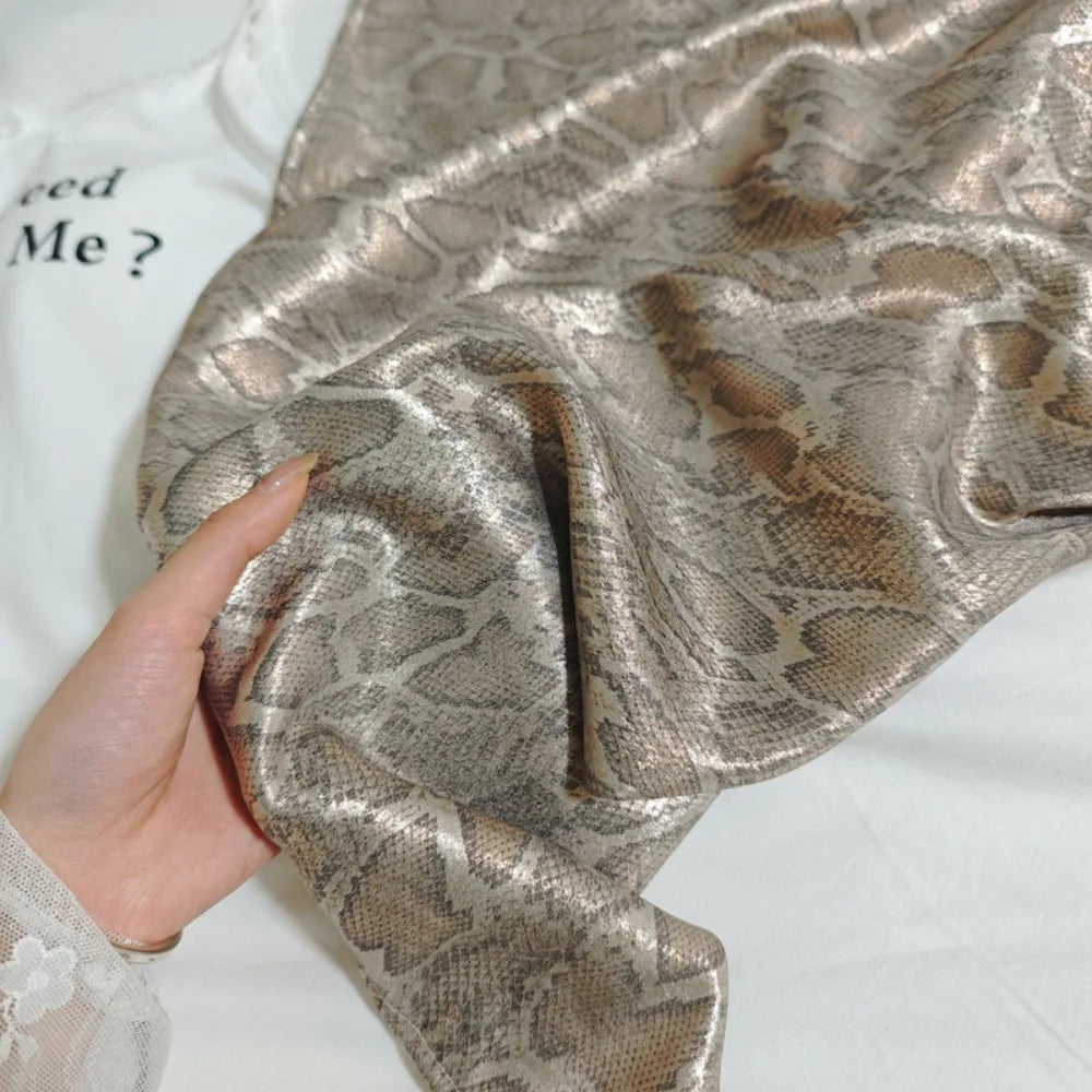 Headwear Y2K Snake Print Hair Scarf Soft Hip Hop Serpentine Hair Band Square Turban Snake Punk Bandana Streetwear