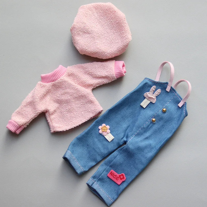 Cartoon Style Clothes Suit for 1/6 Bjd Doll Accesssories for 30cm Baby Doll Dress Up Toys for Children Type 18 Only Clothes