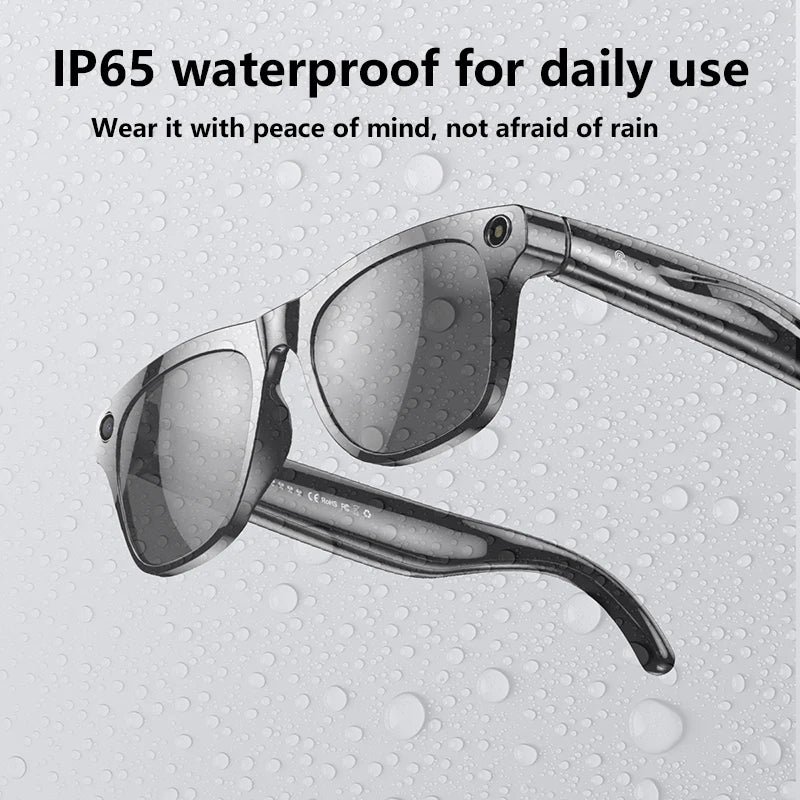 Xiaom 8K HD Smart Glasses Chat GPT 100MP Camera Bluetooth Call 260Mah Battery Voice Assistant Control Smart Glasses for Men Badiee Stylez