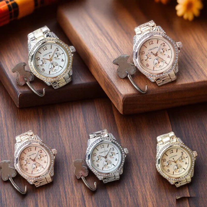 Fashion Diamond Women's Watch Luxury Stainless Steel Ladies Quartz Wristwatch Clock Elegant Dress Female Clock relogio feminino