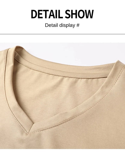 Top Grade 1.7% Mulberry Silk New Brand Tops Round Neck t Shirts For Men 2025 Summer Short Sleeve Casual Fashion Mens Clothing