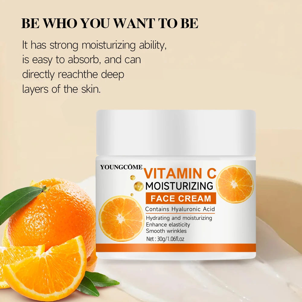 Vitamin C Moisturising Cream Repair Anti-aging Essence Facial Skin Care Contains Deep Hydration Moisturizer for Youthful Glow