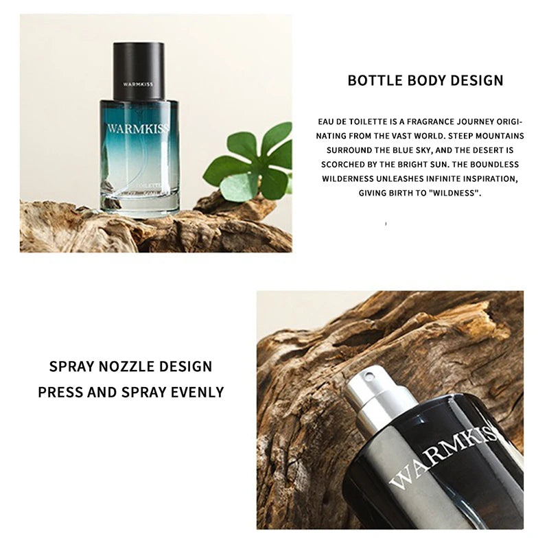 Original product,Wild Men's Perfume - Long-lasting Light Fragrance, Woody Cologne, Ideal for Students - Badiee Stylez