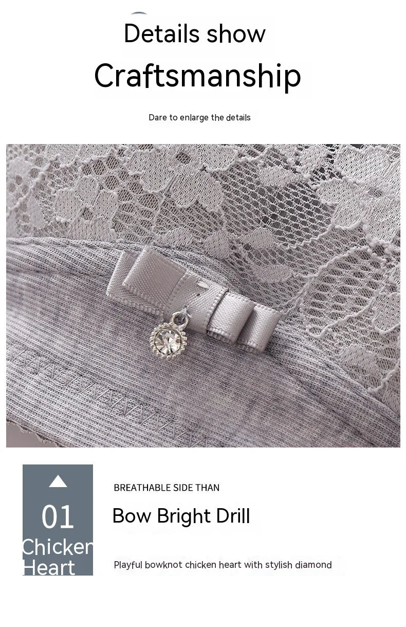 Women Large Size Bustier Underwear Women Thin Non-steel Ring Brassiere Mum Gathering Top Support Bra Mother Comfortable Brassier