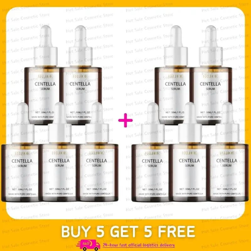 Korean Centella Asiatica Face Serum Nourish Dry Skin Smoothing Rejuvenation Skin Brightening Whitening Cream Facial Moisturizer buy 5 get 5 free