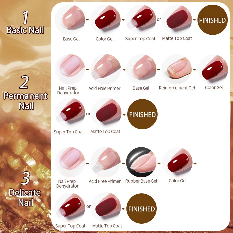 BORN PRETTY Fall Gel Nail Polish 10ml Orange Nude Brown Gel Nail Polish Halloween Nails Coral Orange Gel Varnish Manicure DIY