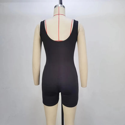 Sleeveless Vest Jumpsuit Outdoor Sports Jacket Fashion Pure Color Fitness And Leisure Women's Clothing Badiee Stylez