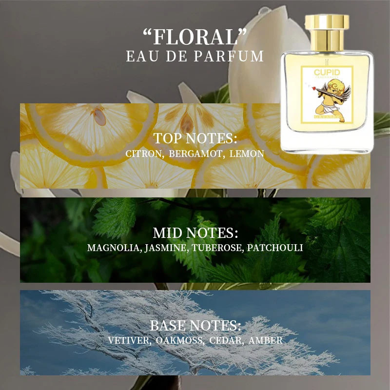 Cupid Hypnosis Perfume Original Long Lasting Pheromone Cologne Fragrances Eau De Parfum Plant Floral Scent Fresh духи женские - Badiee Stylez